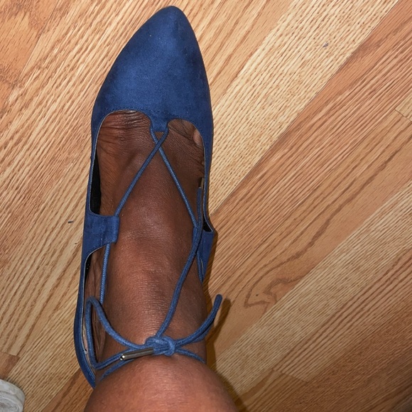 Charles By Charles David Navy Lace-Up wedges shoes - Picture 10 of 11